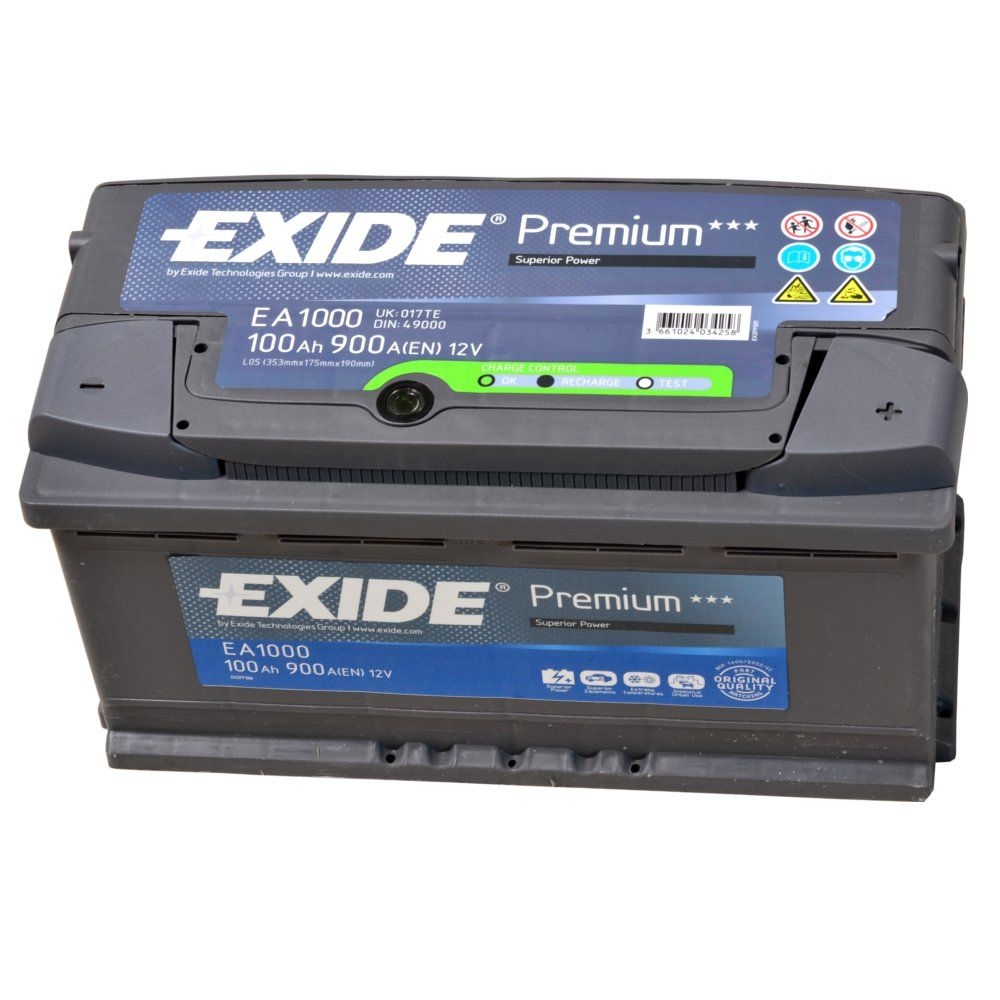 Piese Auto Opel Baterie auto EXIDE PREMIUM S5 100Ah/EN900A Revizie Masina