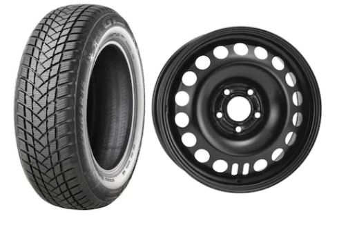Roata completa Astra J 5x105 janta otel ALCAR 9247 6.5x16 + anvelopa Iarna GT Radial WinterPro2 205/55R16 91H + Senzor presiune ALCAR