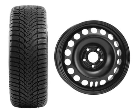 Roata completa Astra J 5x115 janta otel ALCAR 9327 6.5x16 + anvelopa Iarna Kumho WP51 WinterCraft 205/55 R16 91T + Senzor presiune ALCAR