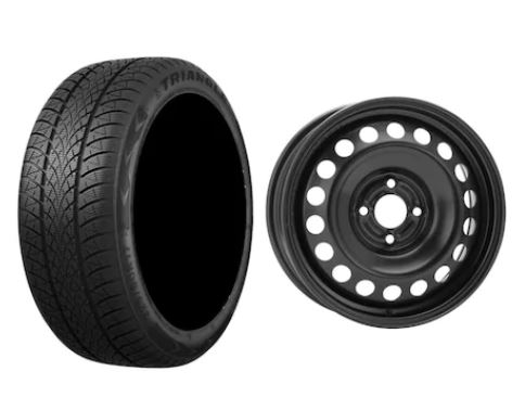 Roata completa Dacia Logan, Sandero, MCV janta otel ALCAR 8932B 6x15 + anvelopa Iarna Triangle TW401 185/65R15 88H