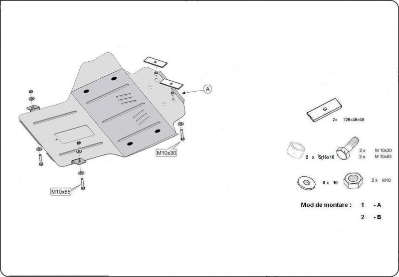 Scut motor metalic Opel Calibra 1990-1997