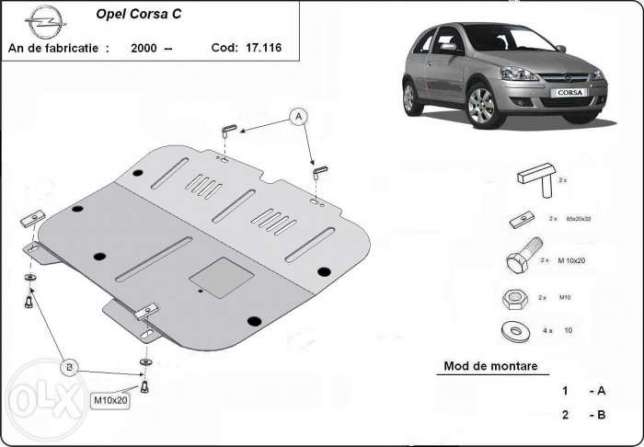 Scut motor metalic Opel Corsa C Pagina 2/kit-uri-jante-anvelope-complete/piese-auto-jeep/piese-auto-volkswagen - Scuturi motor auto