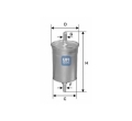 Filtru benzina Chevrolet Kalos/Aveo 1,2 1.4 UFI